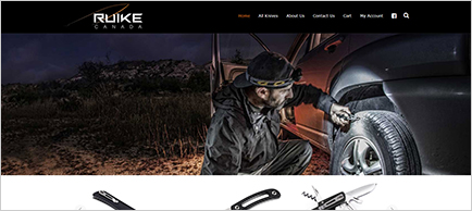 Ruike Knives Canada website